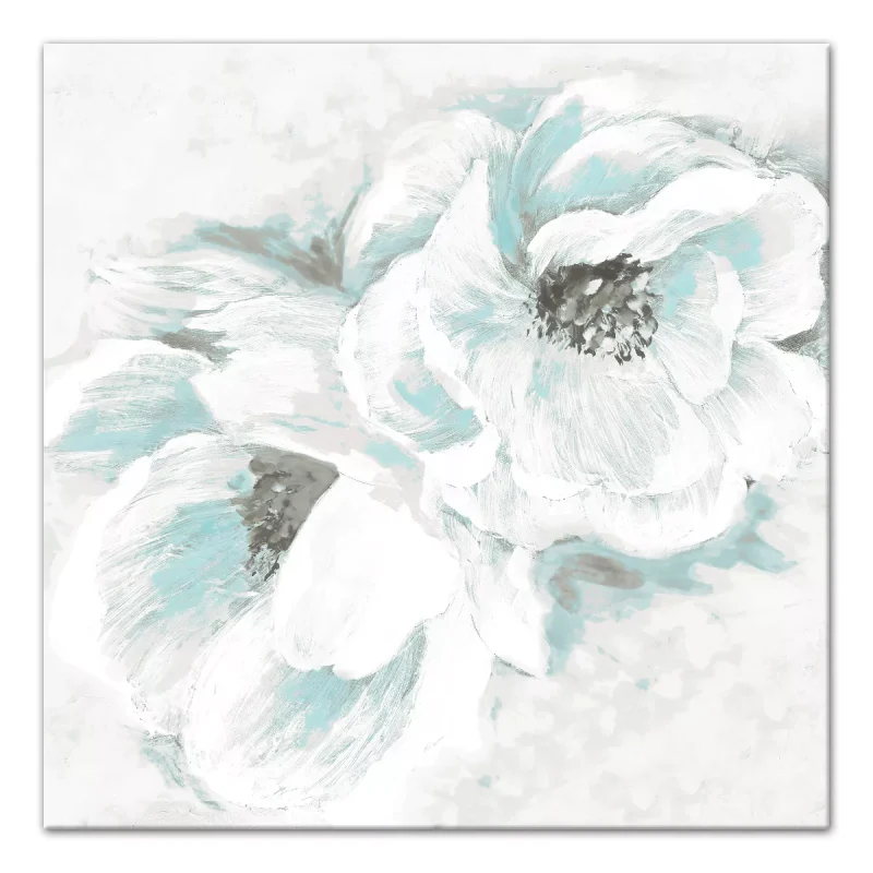White Flowers 20 x 20 Canvas Wall Art