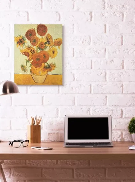 Van Gogh Sunflowers Classic Painting - Image 2