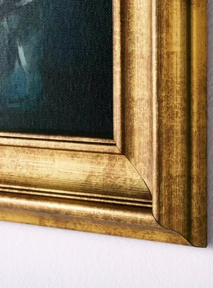 11" x 14" Floral Arrangement Framed Wall Canvas Gold/Navy - Threshold™ designed with Studio McGee - Image 3